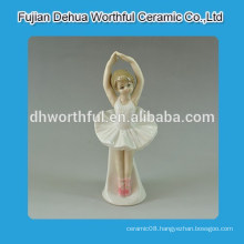 High quality ceramic ballet girl figurine